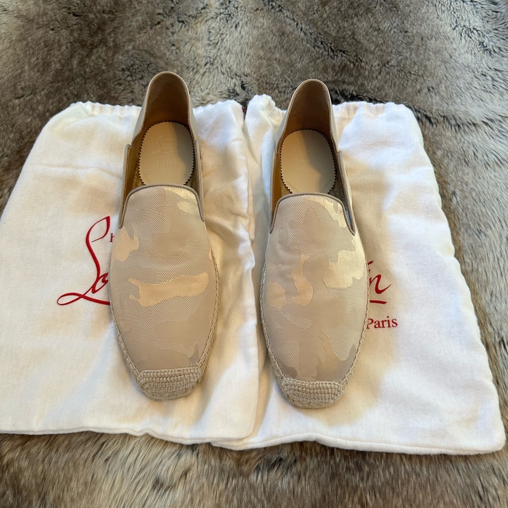 Christian Louboutin Espadon Jacquard & Leather size 46